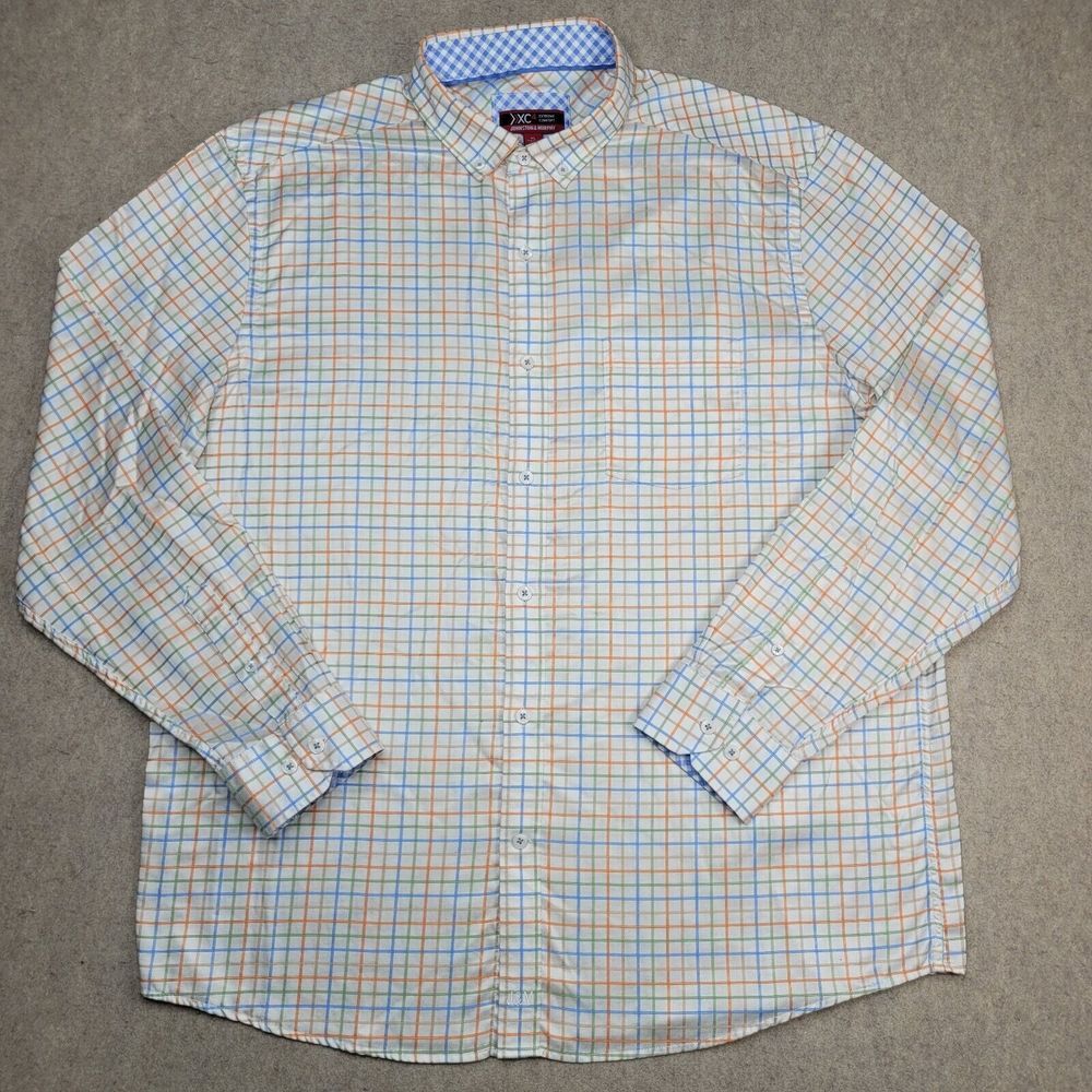 Johnston & Murphy Multicolor Plaid Casual Button Down Shirt